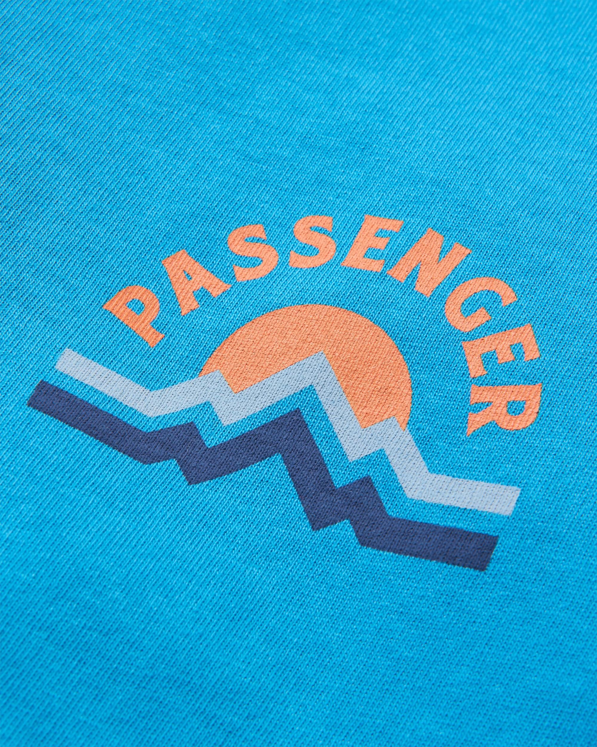 Breathe Recycled Cotton  LS T-Shirt - Atlantic Blue - Flatlay