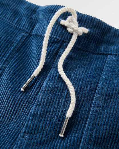 Avian Organic Cord Short - Dark Denim - Flatlay