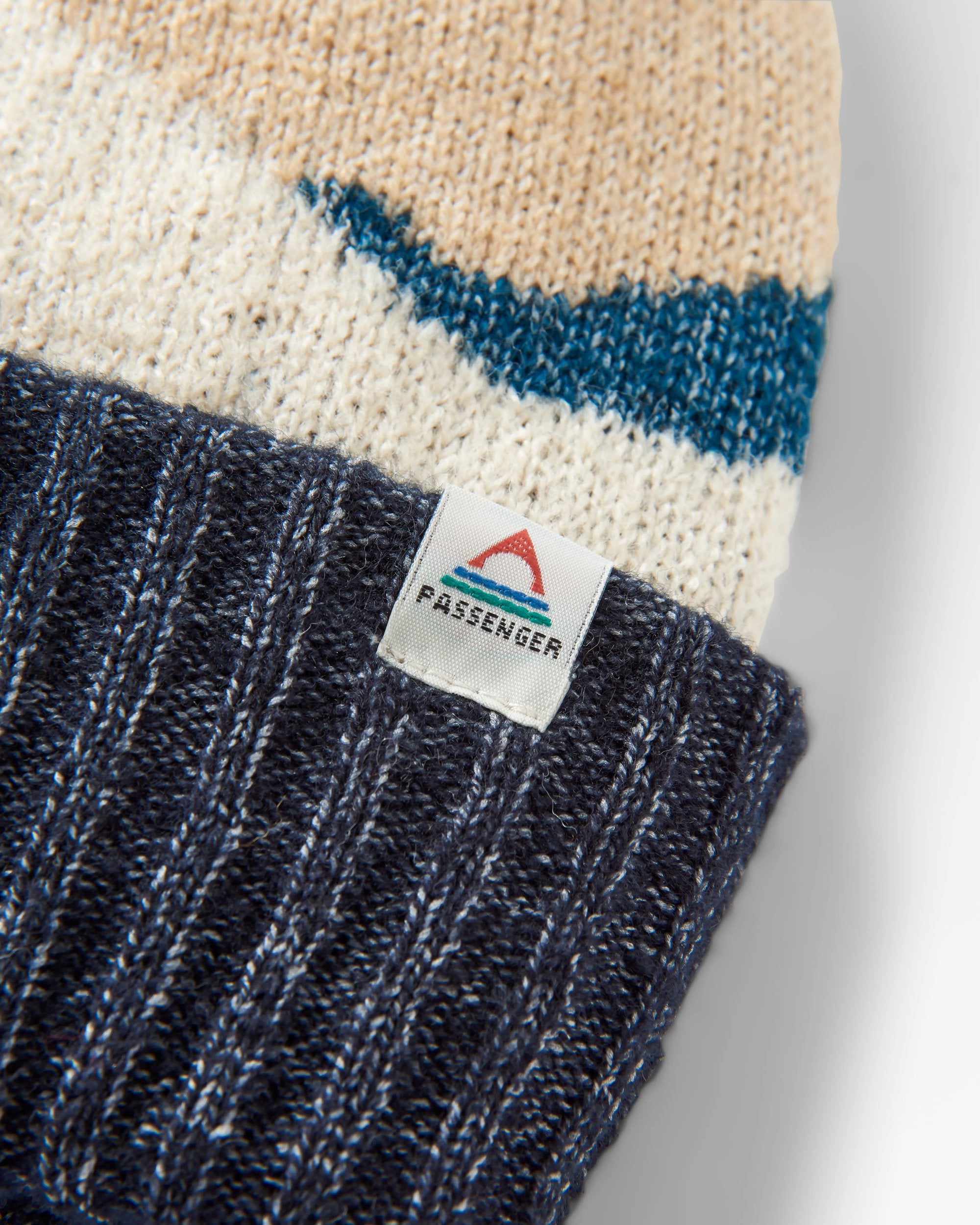 Scenic Recycled Bobble Hat - Scenic Toffee - Flatlay