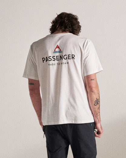 Passenger Recycled Cotton T-Shirt - White - Studio Model