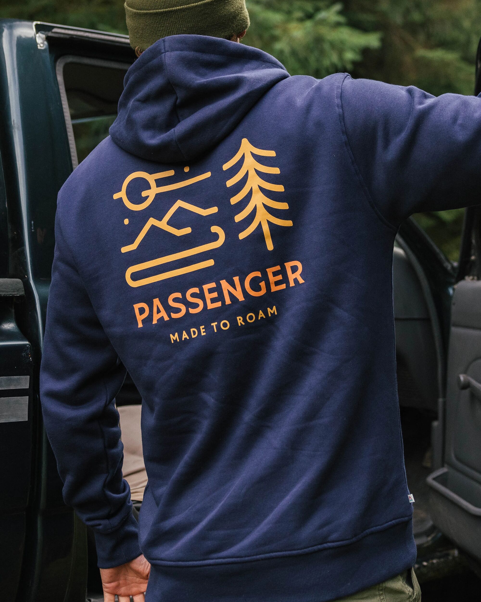 Phoenix Organic Cotton Hoodie - Rich Navy - Lifestyle