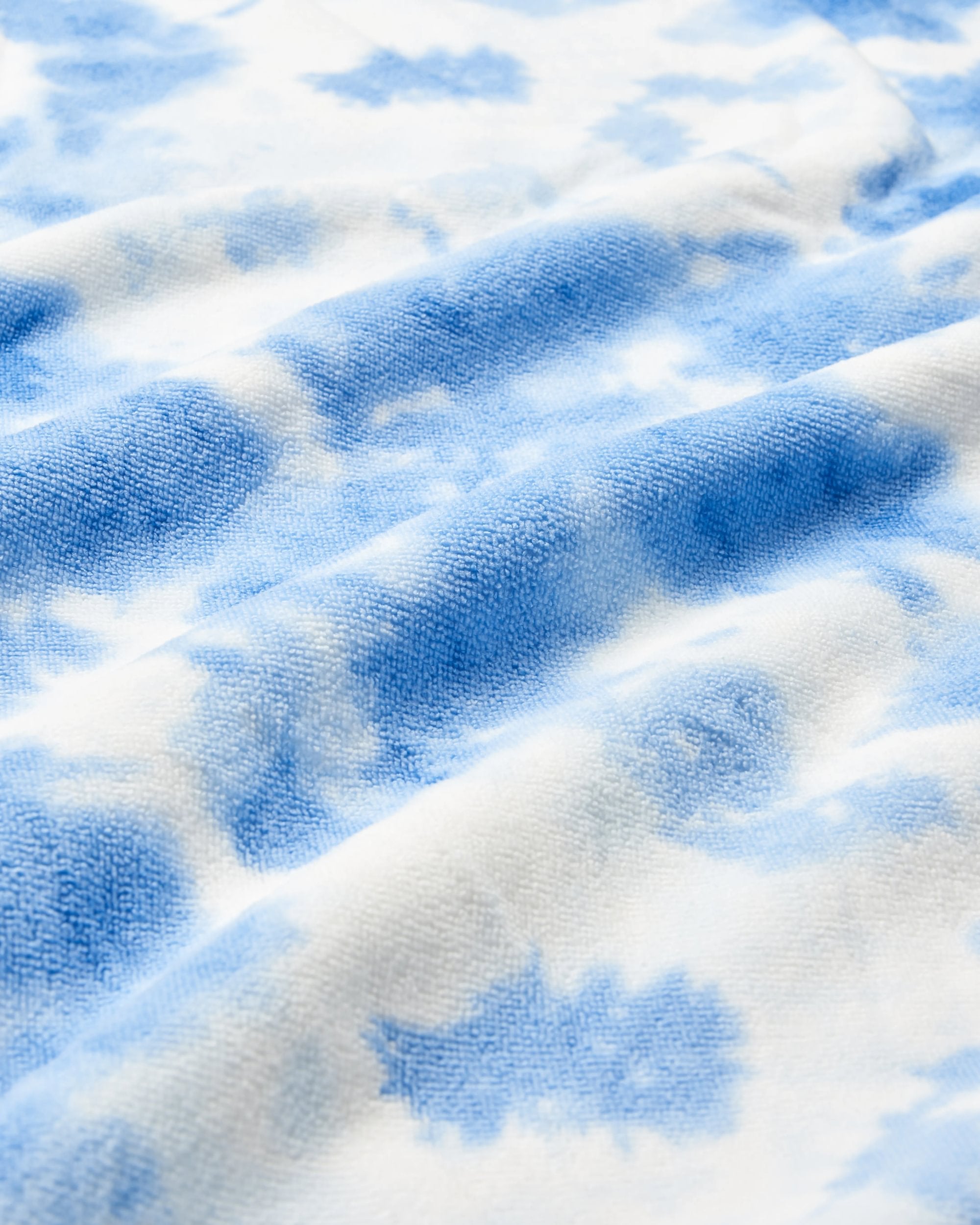 Travel Recycled Quick Dry Towel - Tie Dye Cornflower - Flatlay