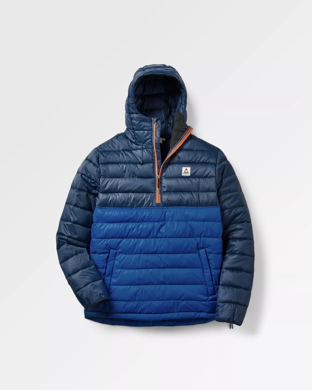 Roamer Recycled Insulated Overhead Jacket - Rich Navy/Cobalt - Flatlay