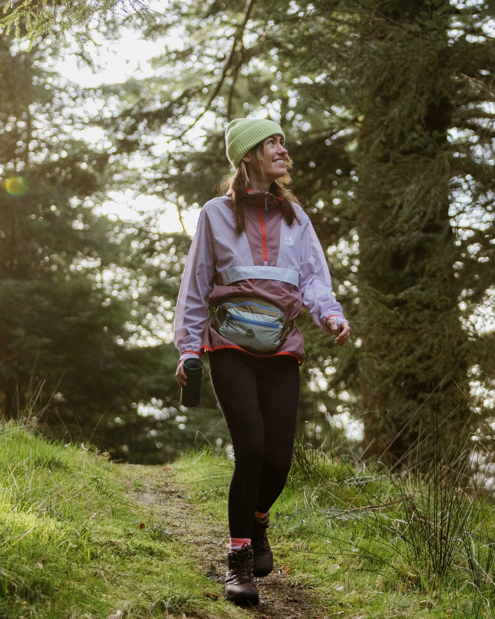 Viento Recycled Windshell Anorak - Lilac Mist/Grape - Lifestyle