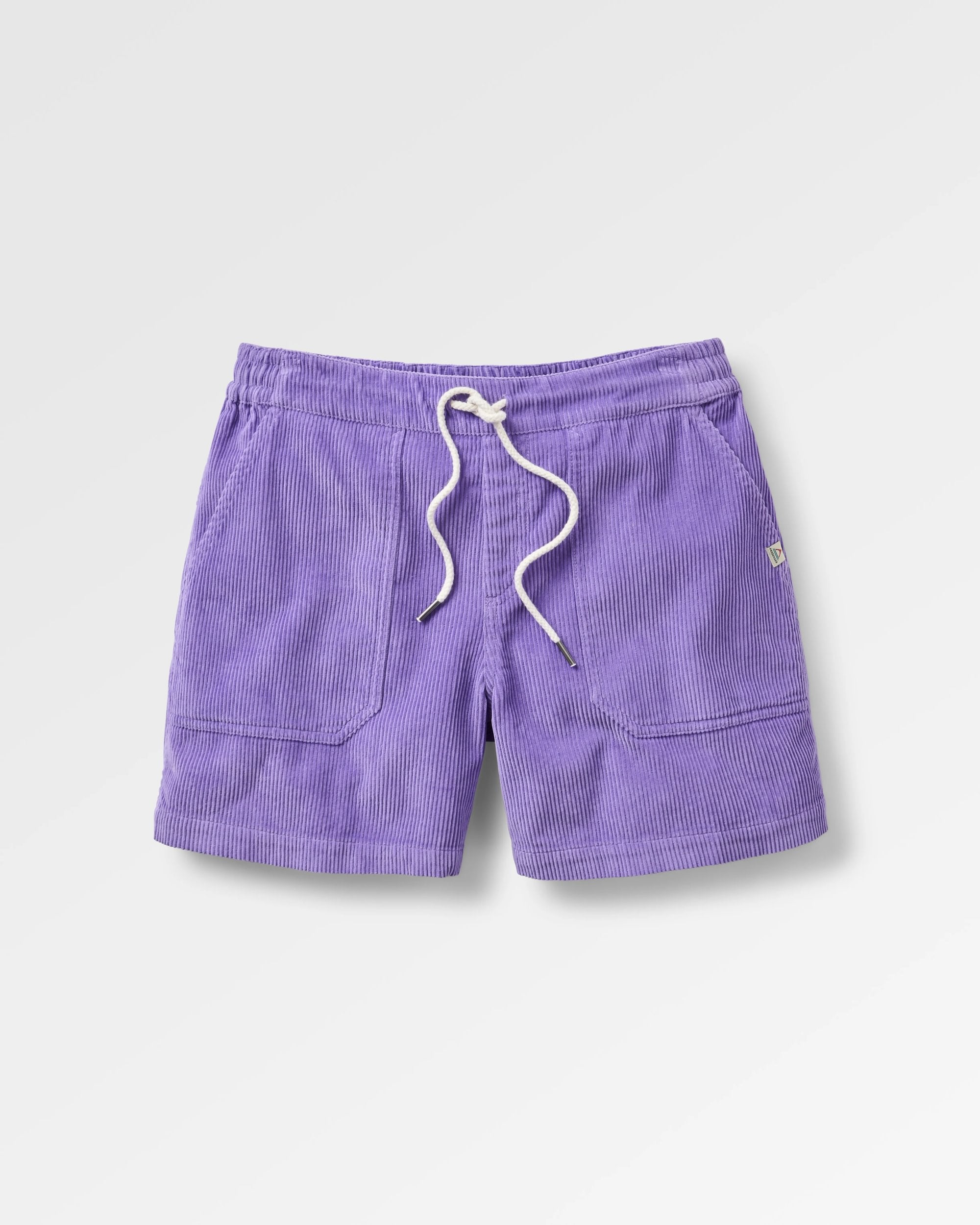 Avian Organic Cord Short - Retro Purple - Flatlay