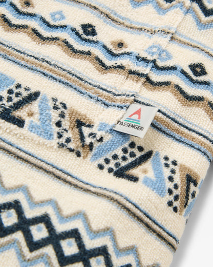 Rising Towelling T-shirt - Geo Stripe Birch  - Flatlay