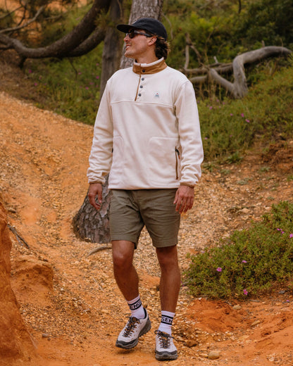 Dusk Polartec® Fleece - Oatmeal - Lifestyle