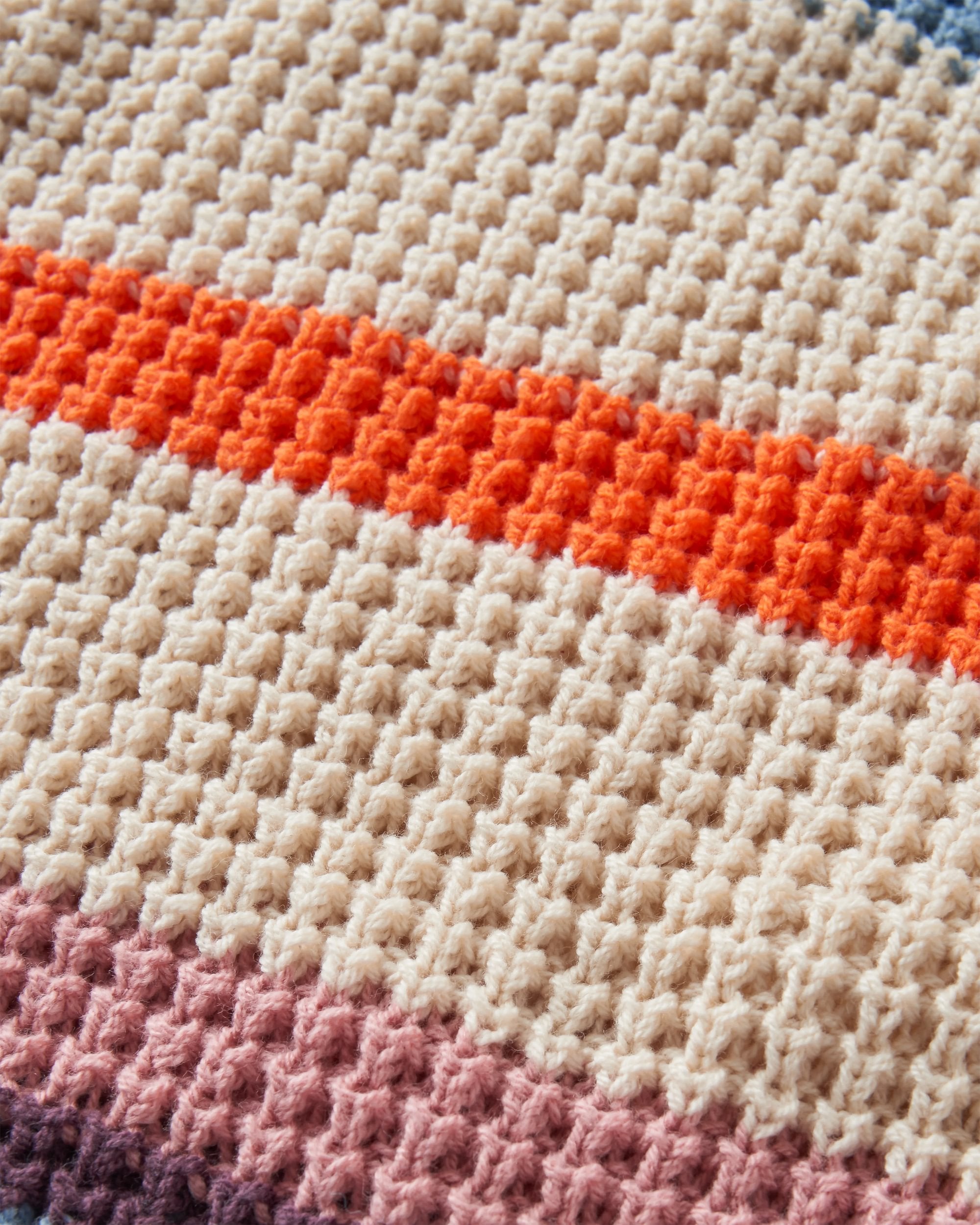 Reflection Open Knit Stripey Cardigan - Multi Vintage White Stripe - Flatlay