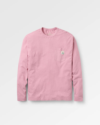 Heritage Recycled Relaxed Fit LS T-Shirt - Pink Haze - Flatlay