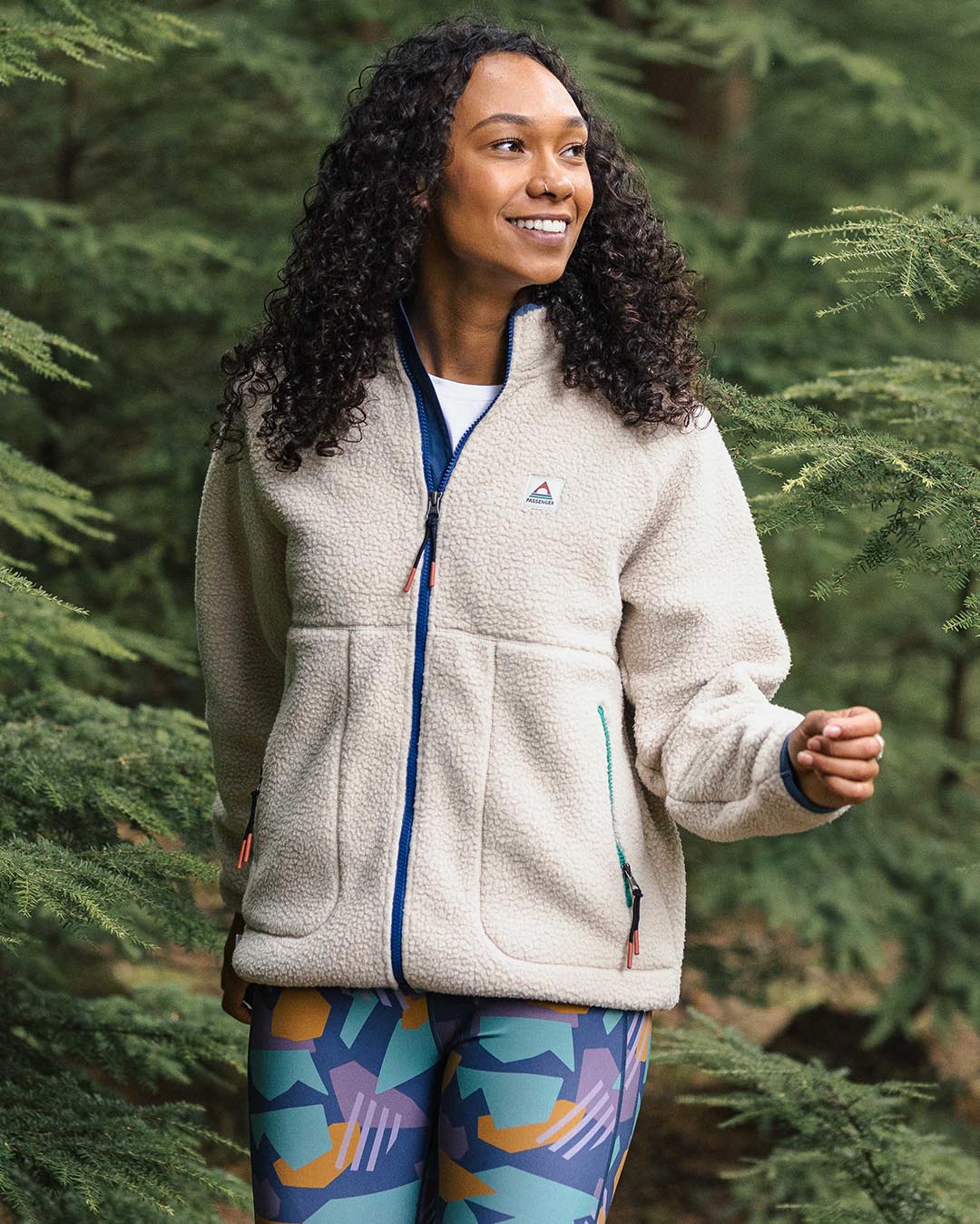 Fairbanks 2.0 Full Zip Recycled Sherpa Fleece - Oatmeal