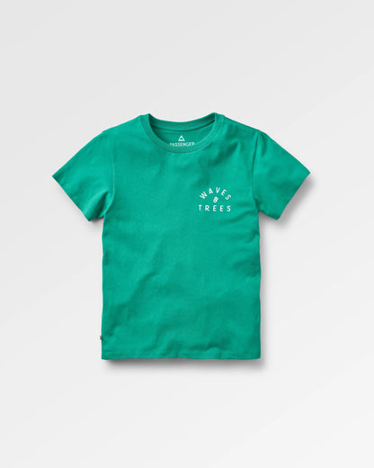 Penida Recycled Cotton T-Shirt - Greenlake - Flatlay