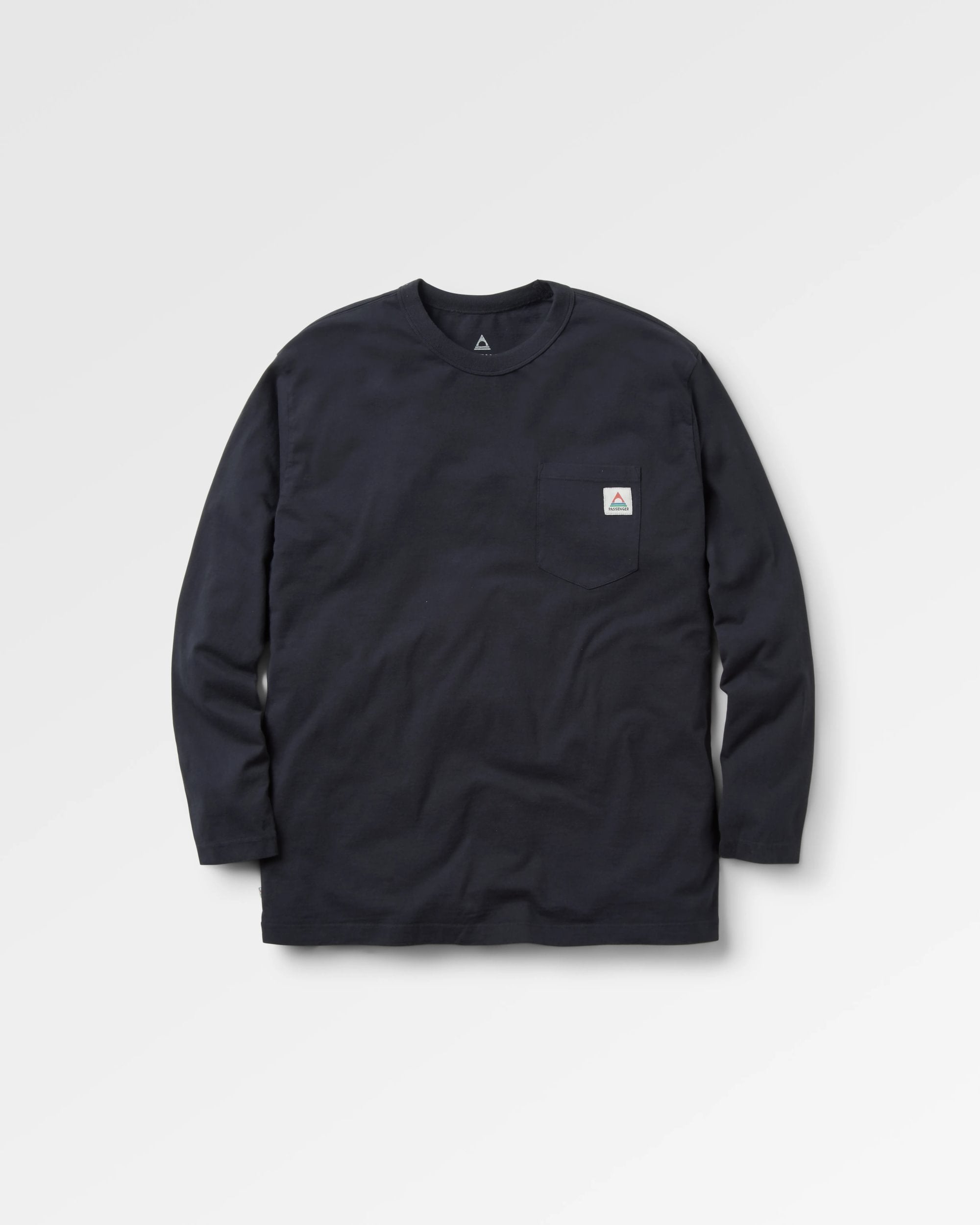 Heritage Recycled Relaxed Fit LS T-Shirt - Black - Flatlay