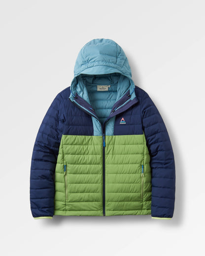 Northstar Down Recycled Jacket -  Rich Navy/Pear Green/Arctic