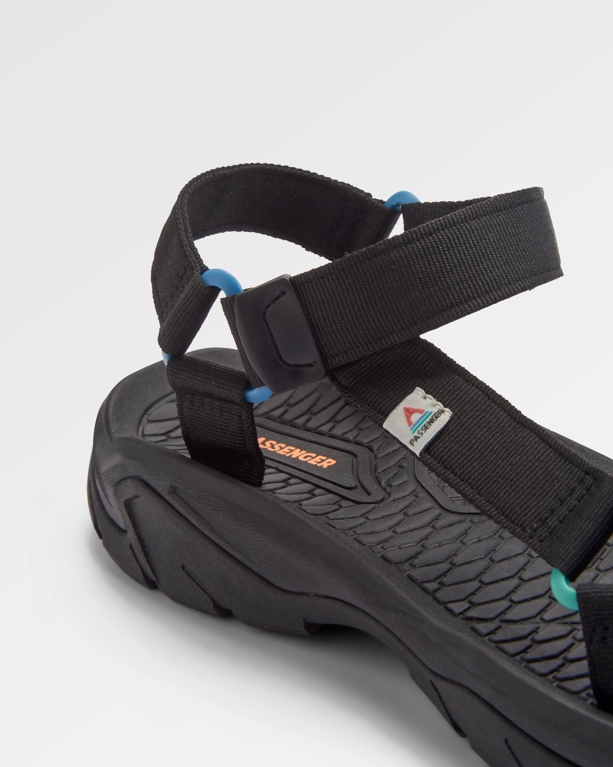 Monterey Roam Sandal - Black - Flatlay