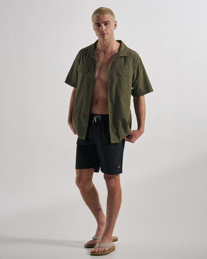 Acreage Organic Cotton Shirt - Khaki - Studio Model