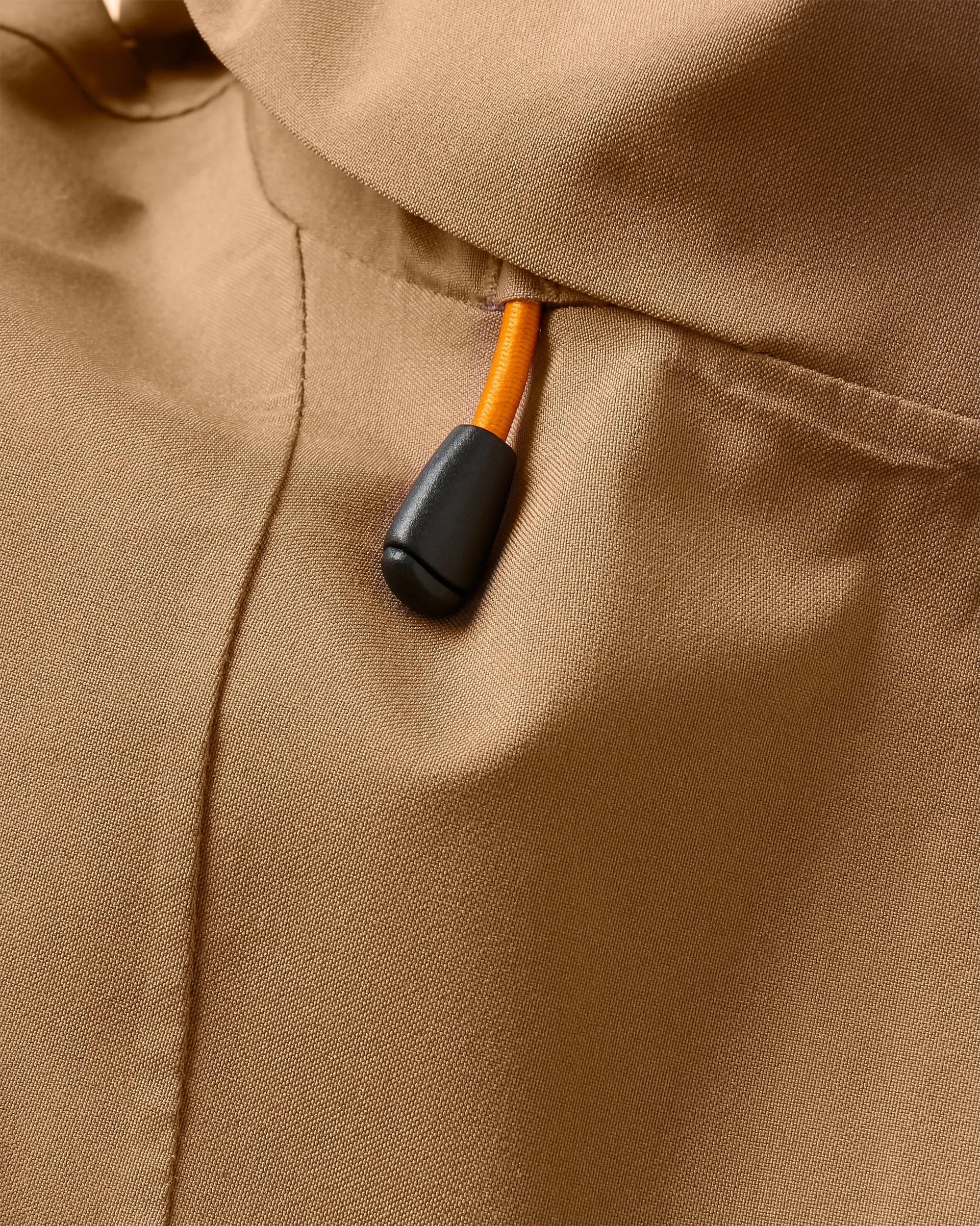 Skyline Recycled Waterproof Anorak - Caramel/Stone - Flatlay