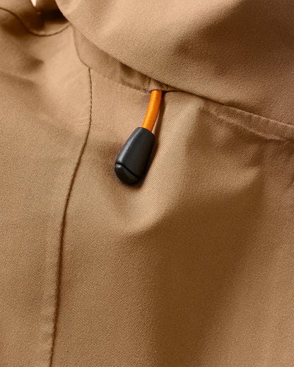 Skyline Recycled Waterproof Anorak - Caramel/Stone - Flatlay