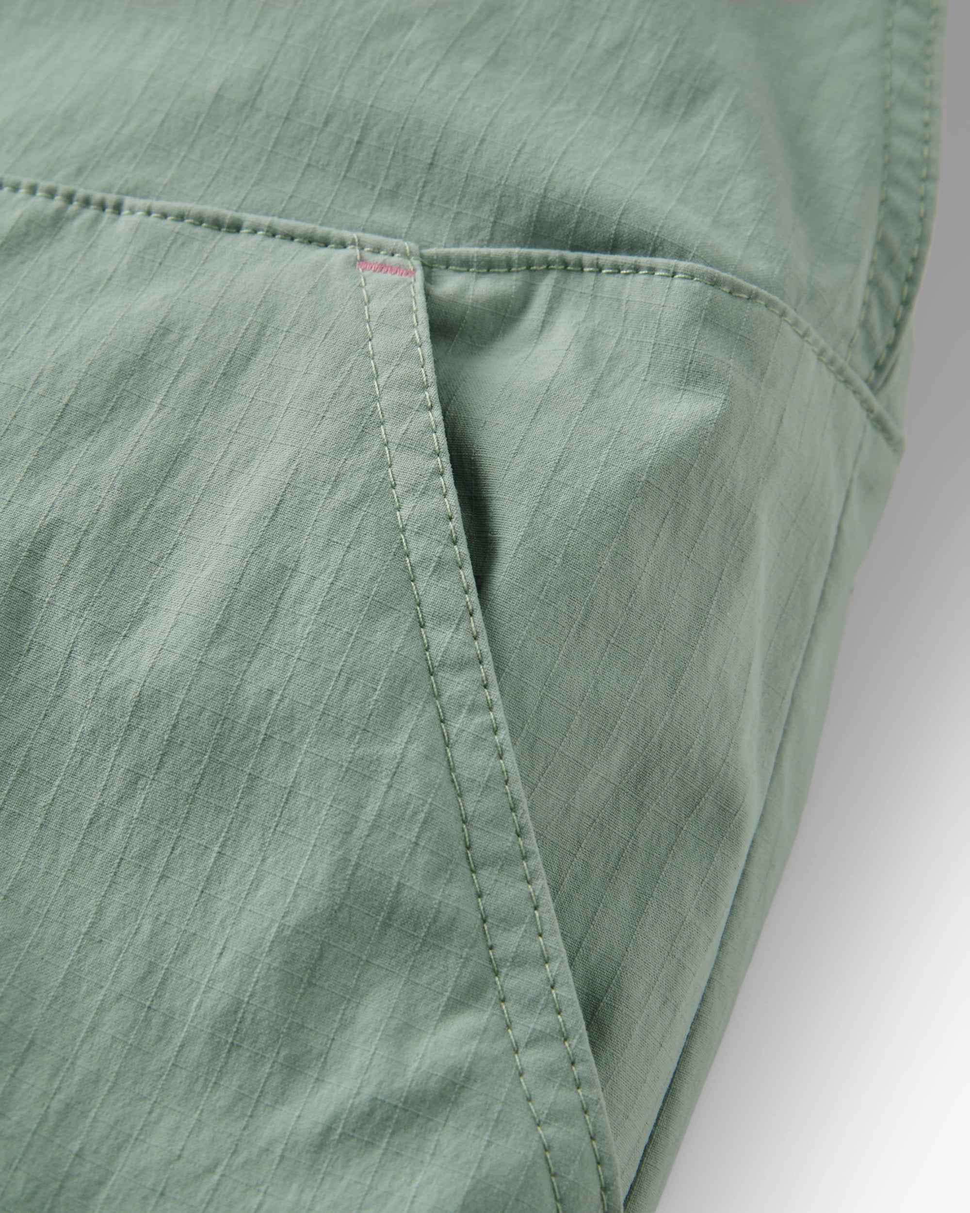 Refuel Ripstop Dungarees - Pistachio - Flatlay