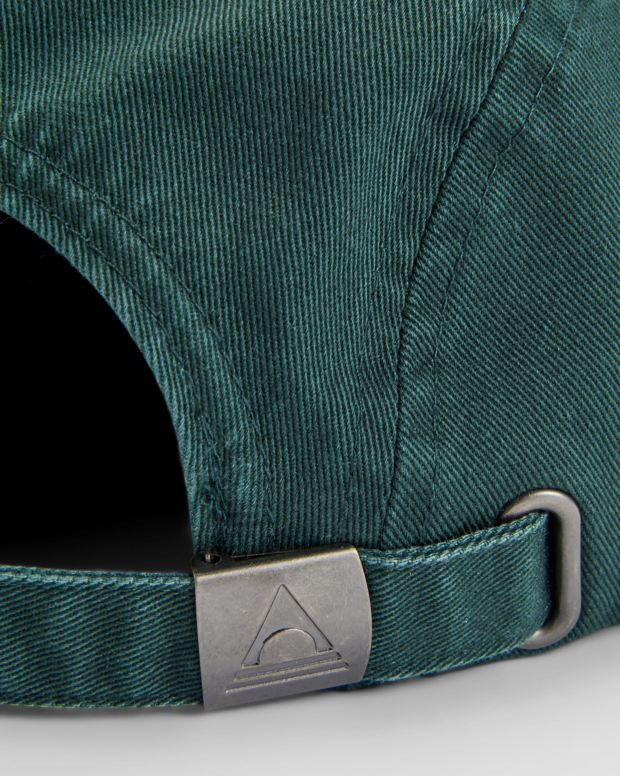 Roamer Recycled 5 Panel Cap - Dark Fern  - Flatlay