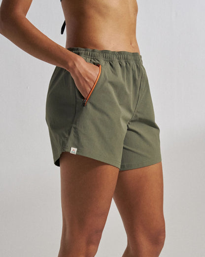 Flaris NetPlus® Beach Short - Dusty Olive - Studio Model