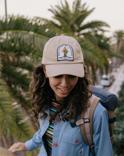 Oakash 6 Panel Cap  - Simply Taupe - Lifestyle - Female