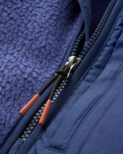 Ventura 1/2 Zip Recycled Sherpa Fleece - Purple Indigo