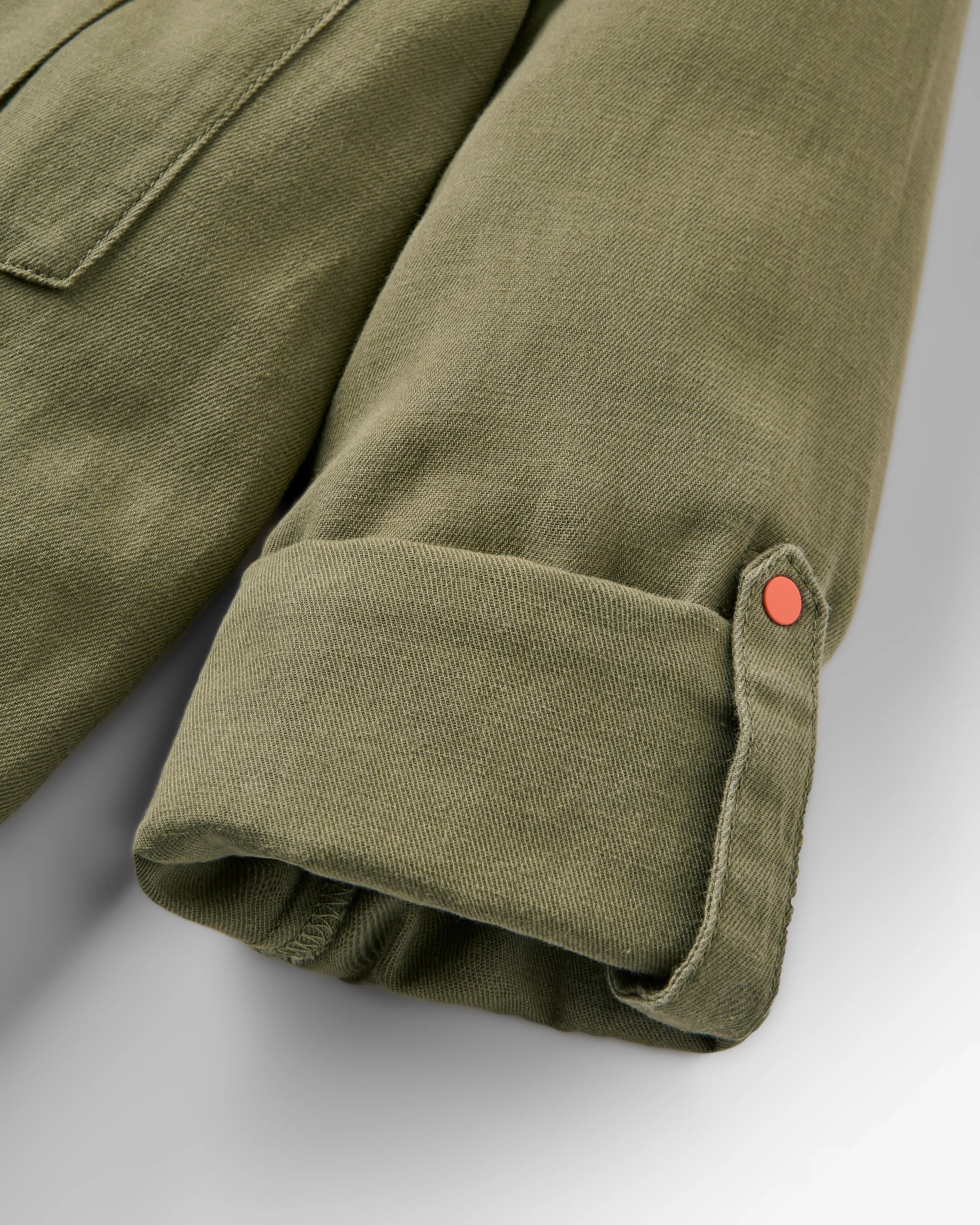 Hydrilla LS Shirt Dress - Dusty Olive - Flatlay