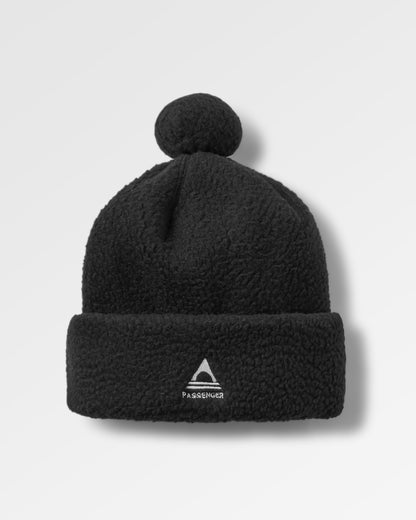 Snow Recycled Sherpa Beanie - Black