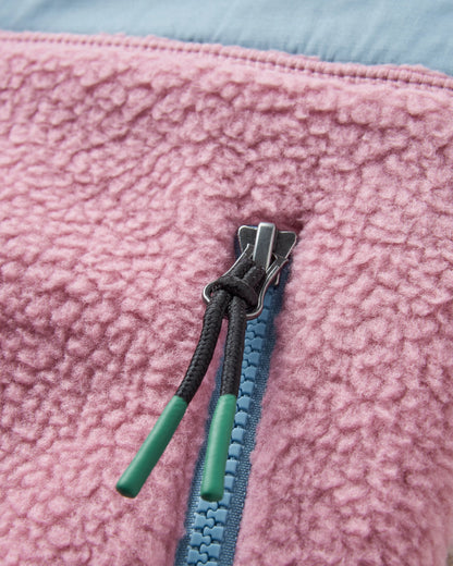 Home Recycled Sherpa Fleece - Oatmeal/Pink haze