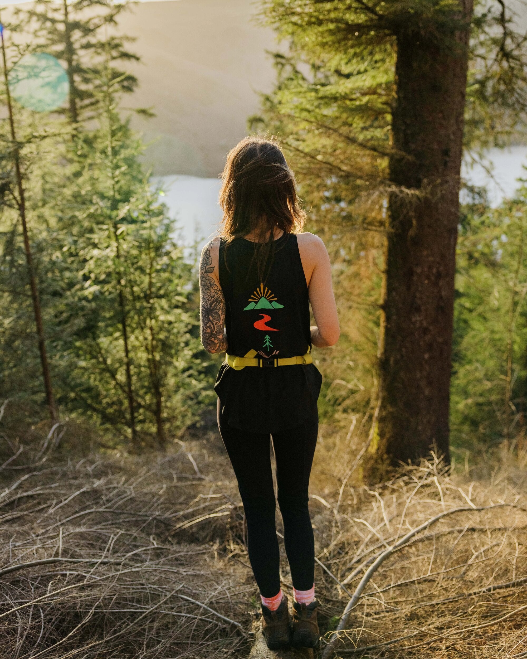 Breezy Recycled Active Vest - Black - Lifestyle