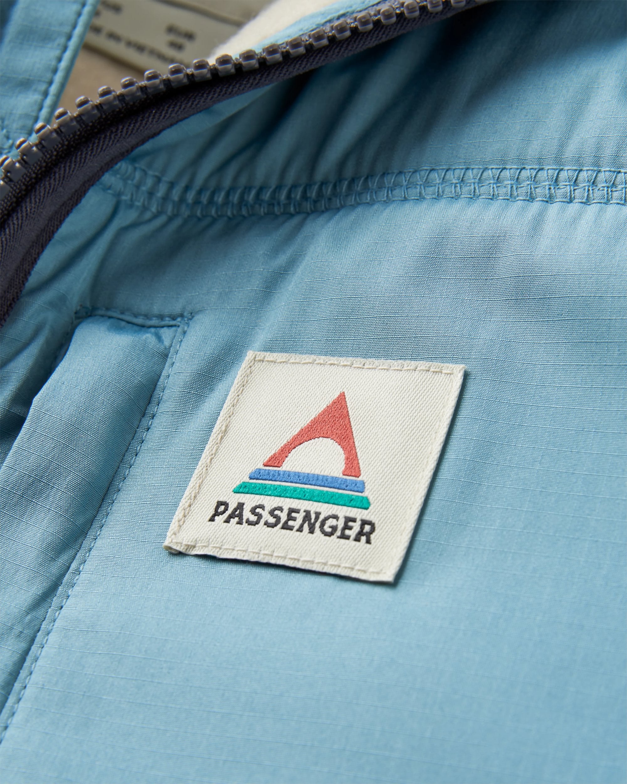 Offgrid 1/2 Zip Recycled Sherpa Fleece - Oatmeal/Charcoal - Flatlay