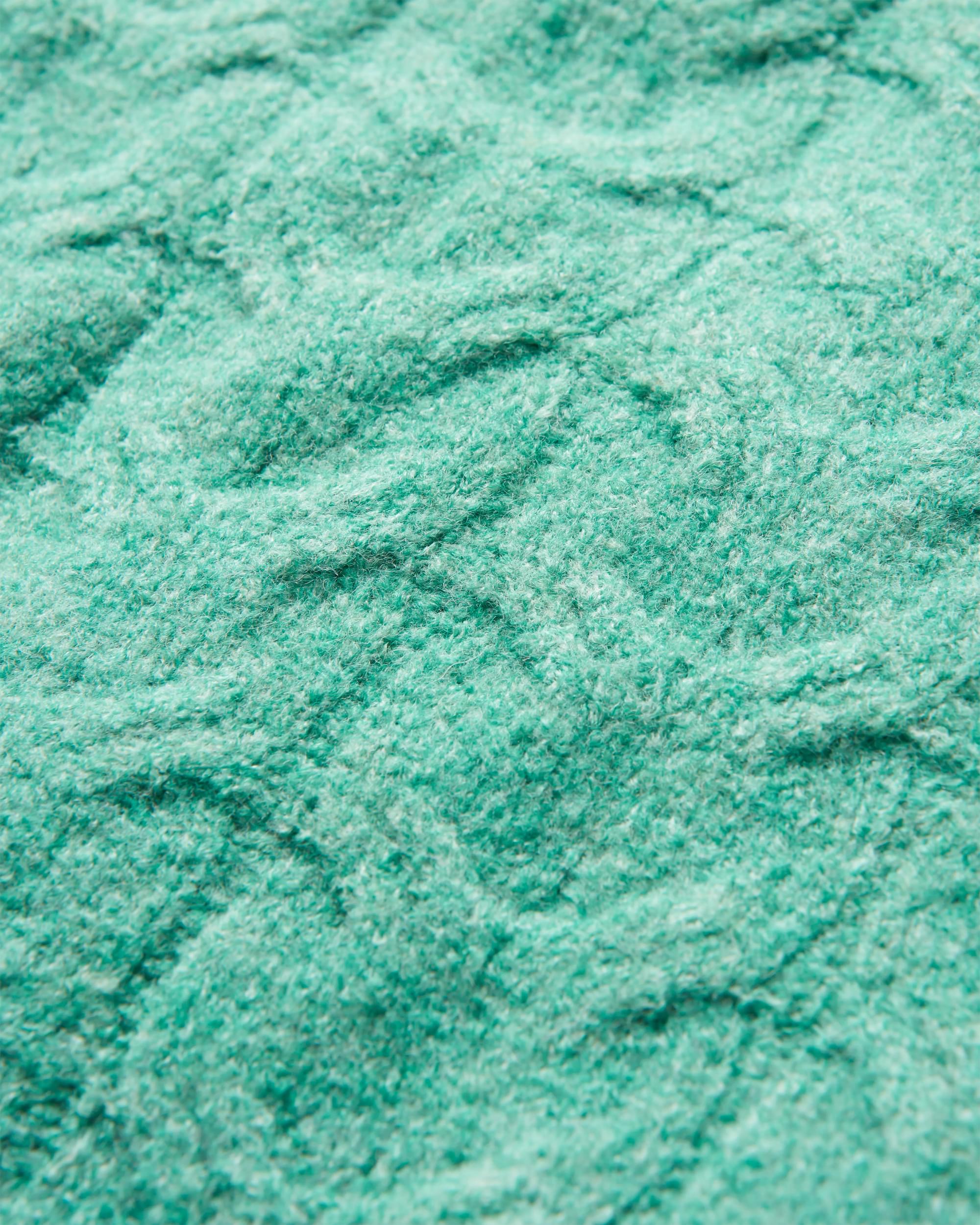 Harvest Recycled Knitted Jumper - Green Spruce - Flatlay