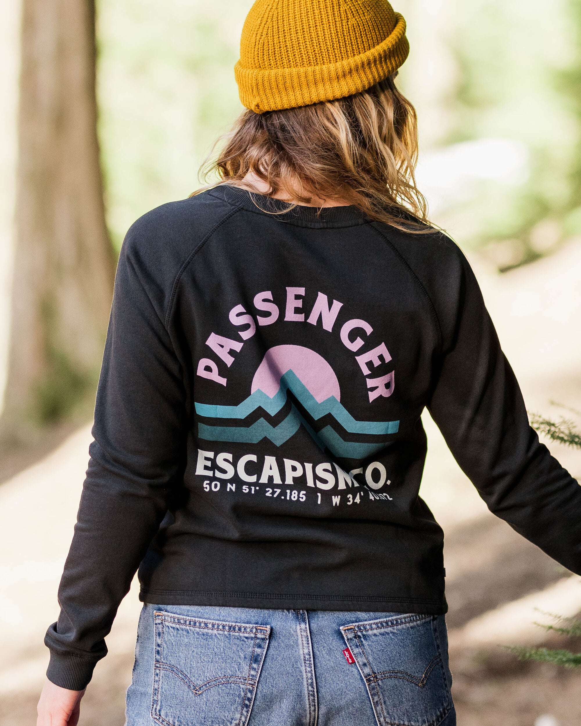 Breathe Recycled Cotton Sweatshirt - Black - Lifestyle