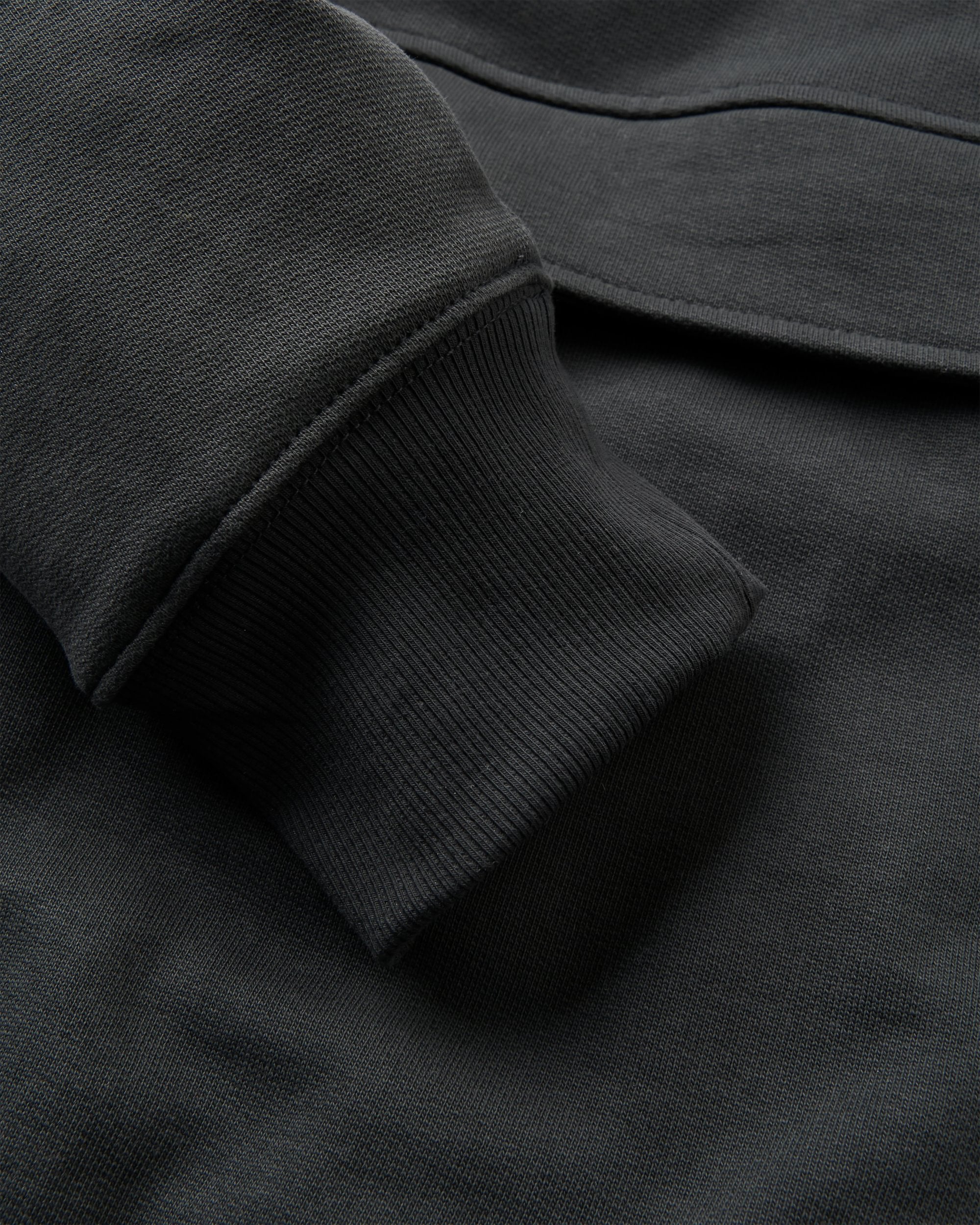 Wildedge Recycled Cotton Hoodie - Black - Flatlay