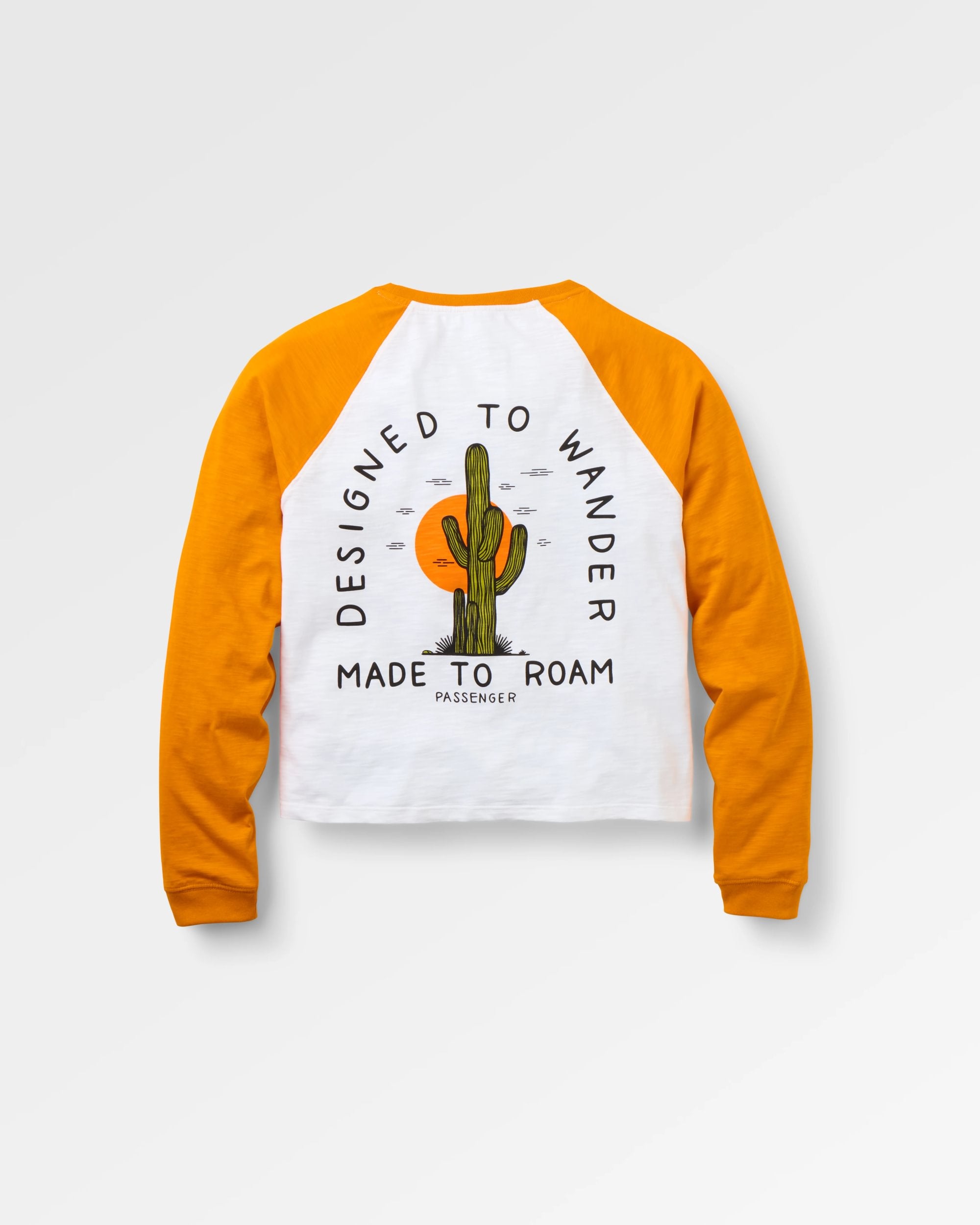 Explore LS Raglan T-Shirt - White - Flatlay