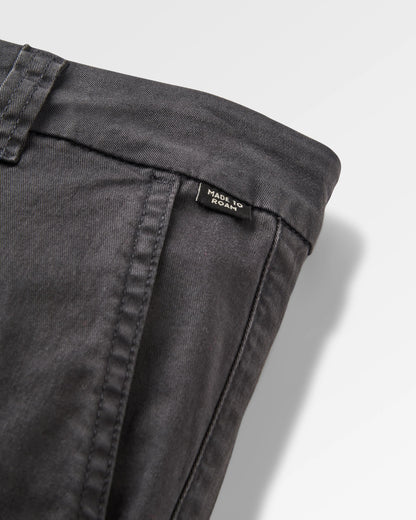 365 Cotton Trouser - Faded Black - Flatlay
