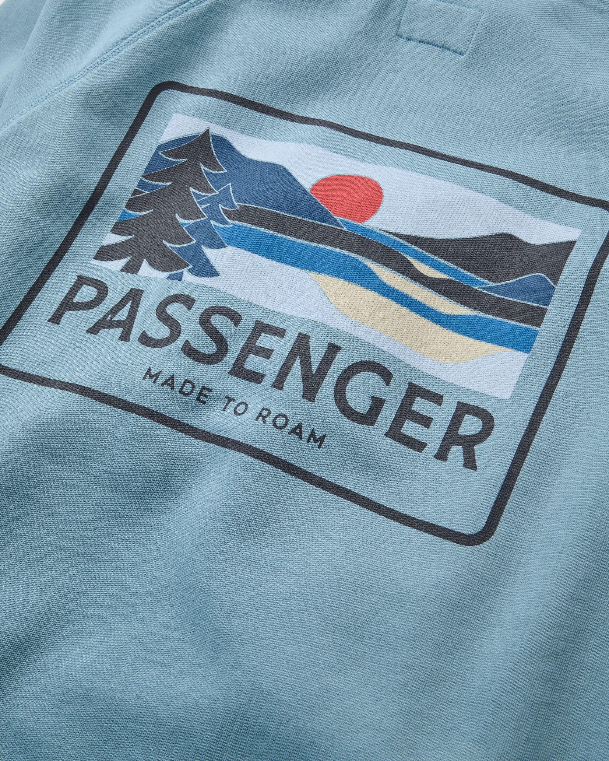 Roamer Men's Sweatshirt - Faded Denim - Flatlay