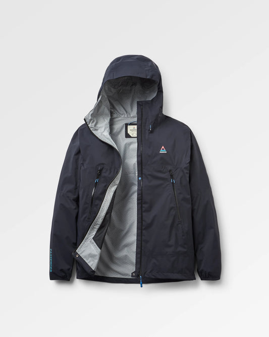 Trailscape Lite Men's Recycled Waterproof Jacket - Black - Flatlay