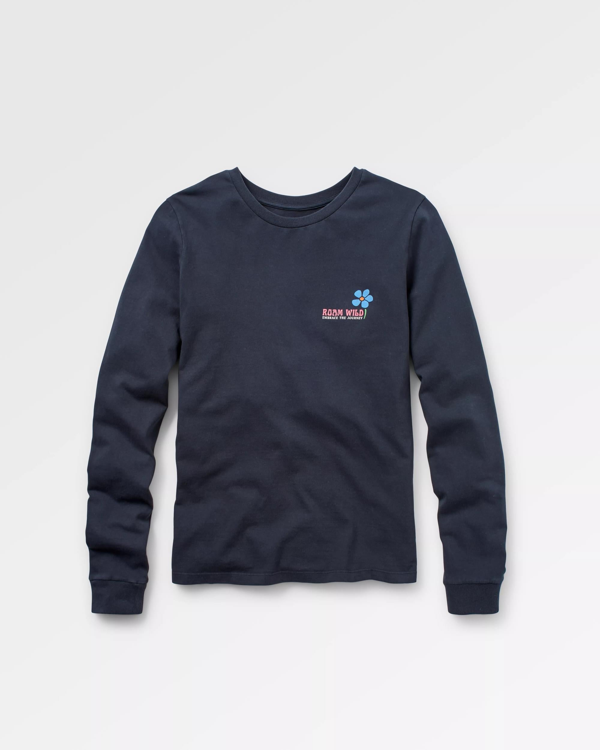 Roam Wild LS T-Shirt - Black - Flatlay