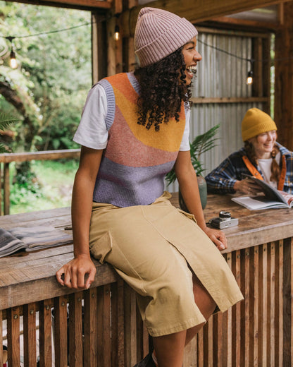 Avian Cord Maxi Skirt - Biscuit - Lifestyle