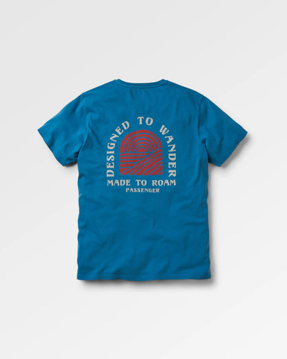 Sundown Recycled Cotton T-Shirt - Blue Steel