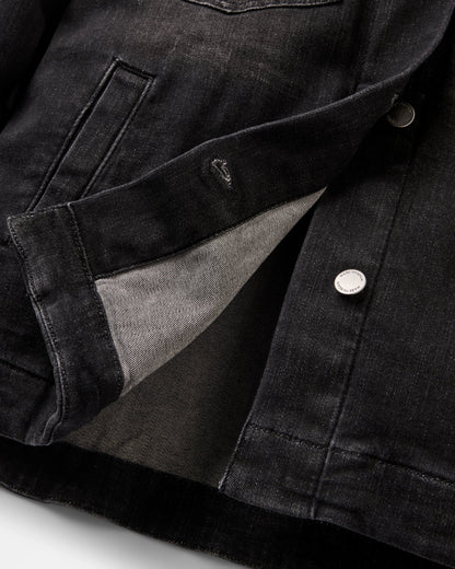 Stella Denim LS Shirt - Washed Black Denim - Flatlay