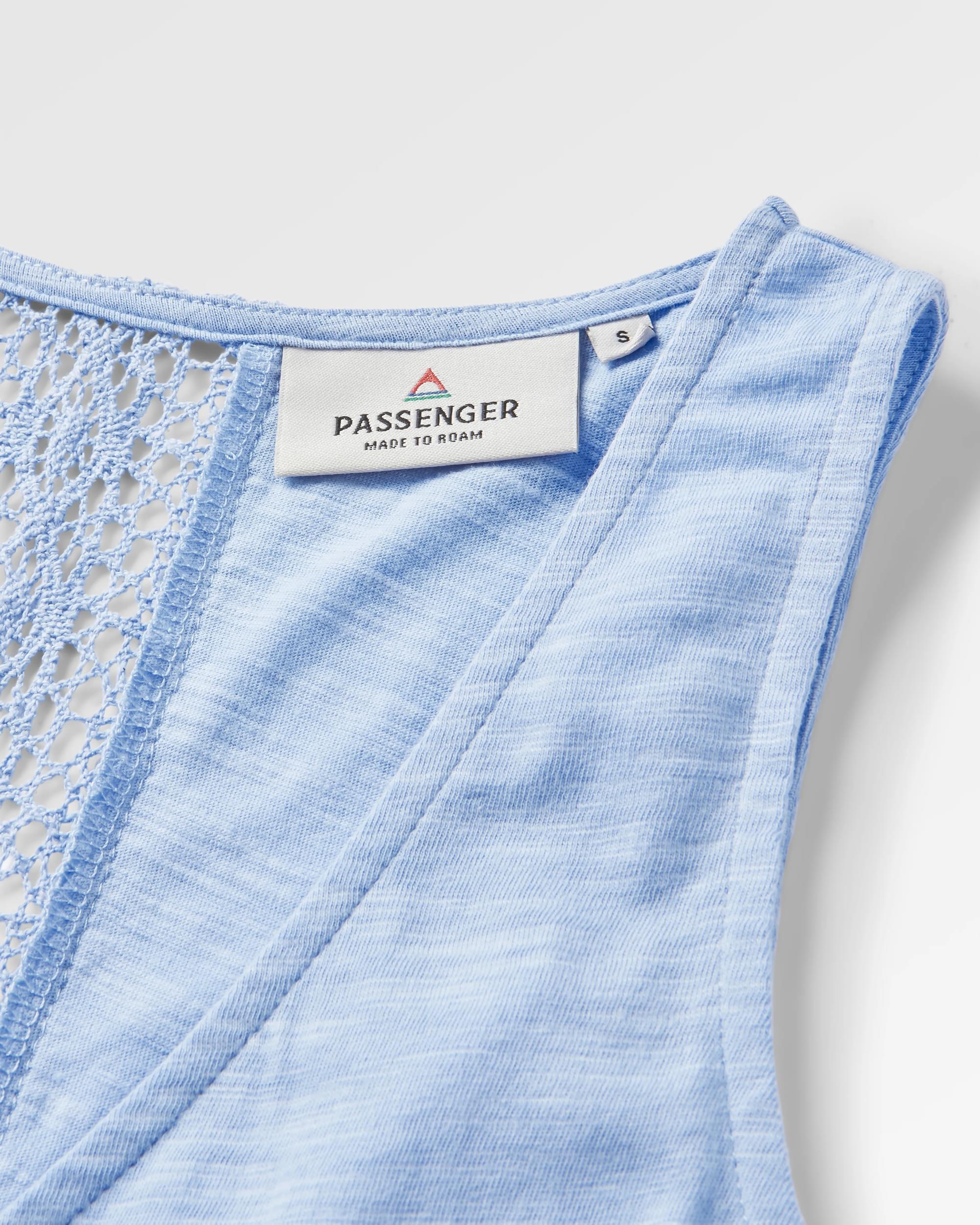 Rivergate Recycled Cotton Top - Cornflower - Flatlay