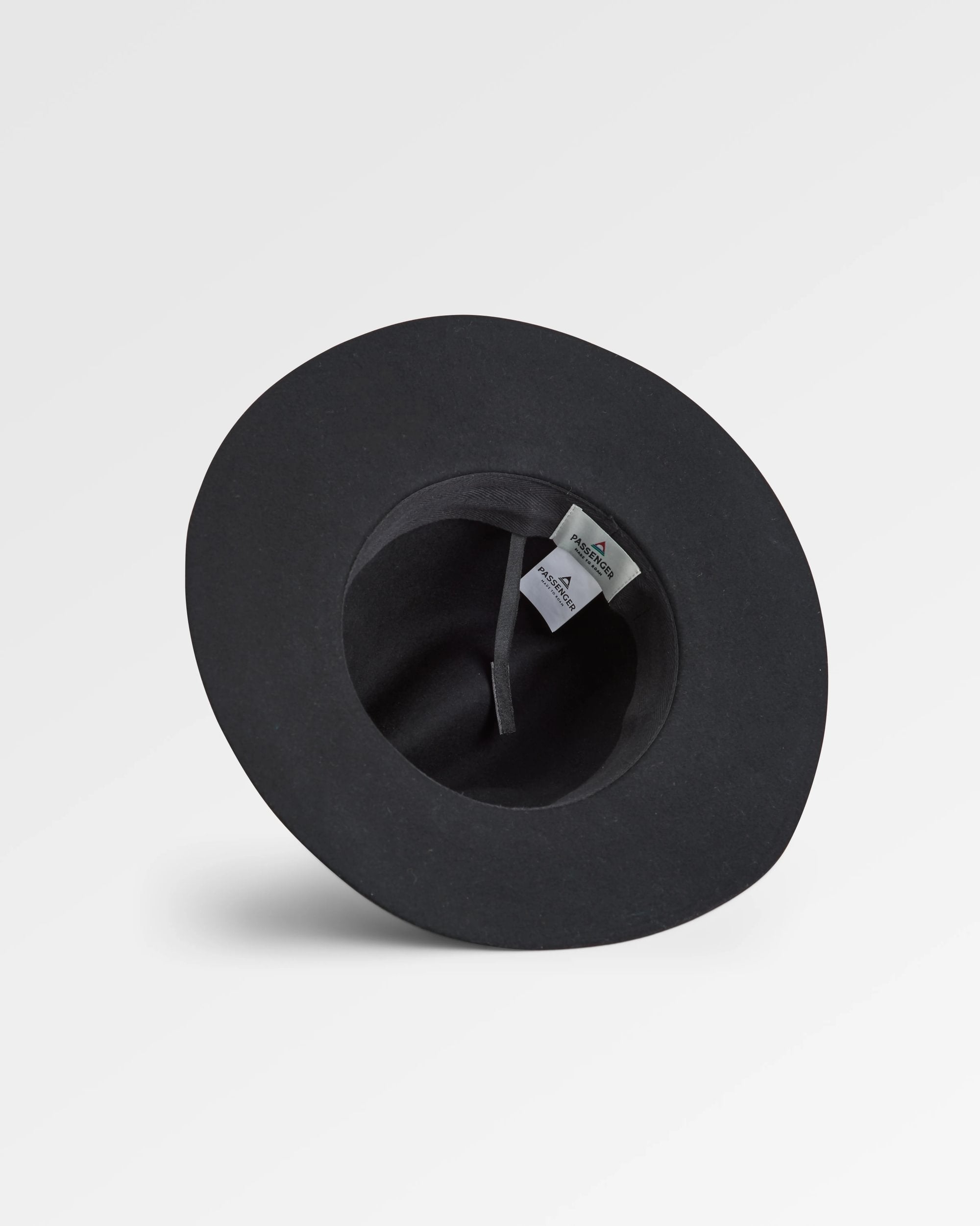 Outback Fedora - Black - Flatlay