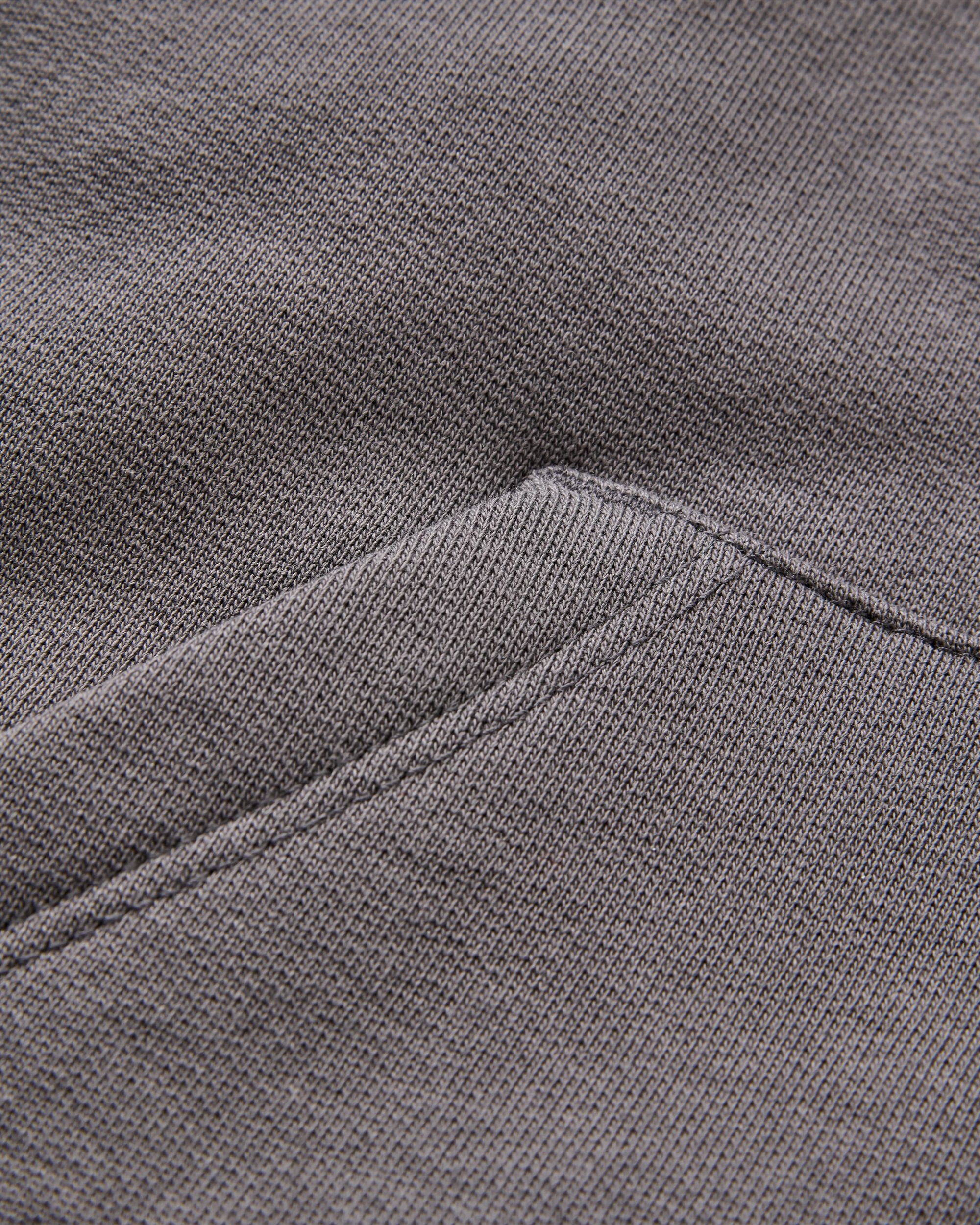 Rambling Recycled Cotton Hoodie - Charcoal - Flatlay