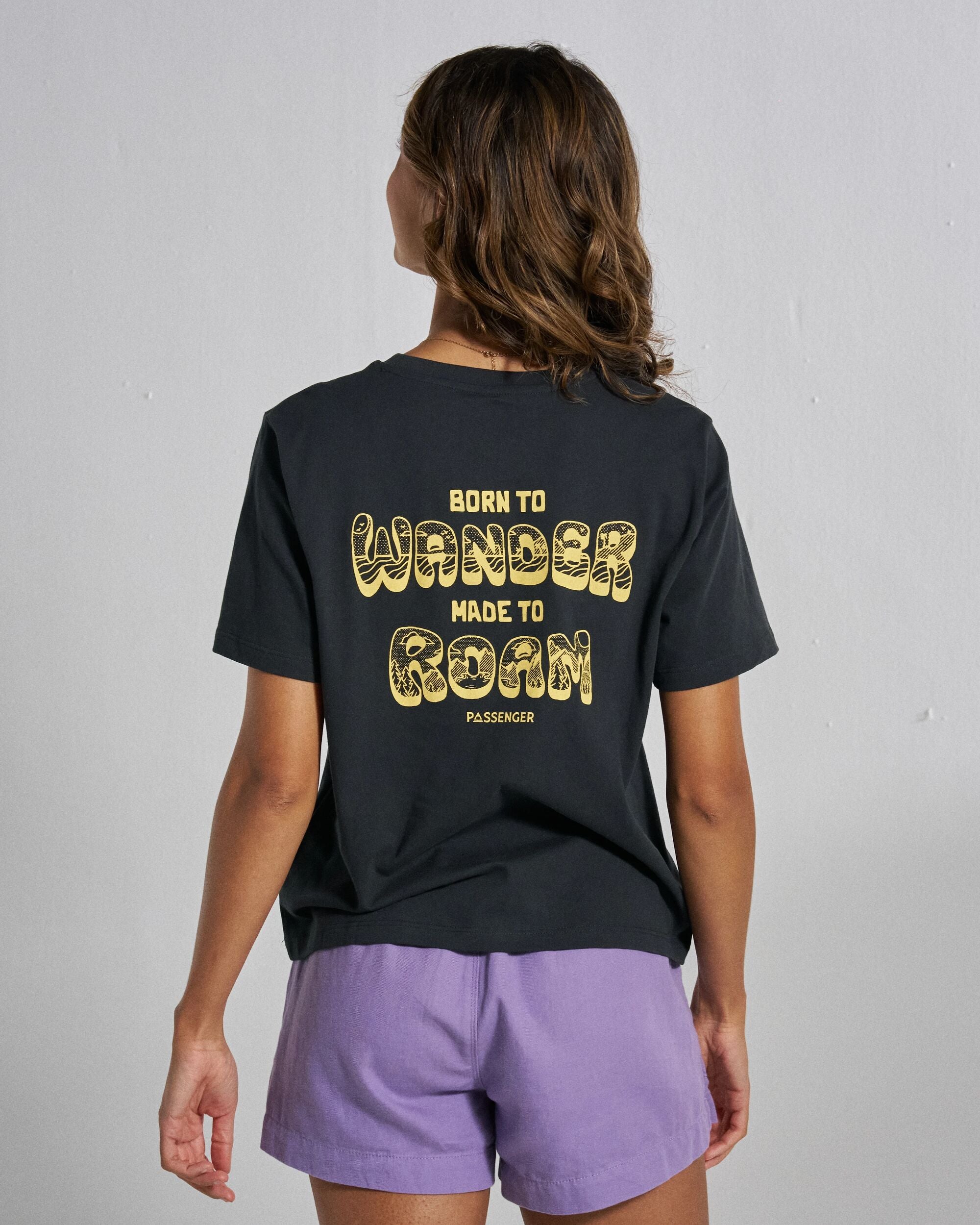 Woodcut T-Shirt - Black - Studio Model
