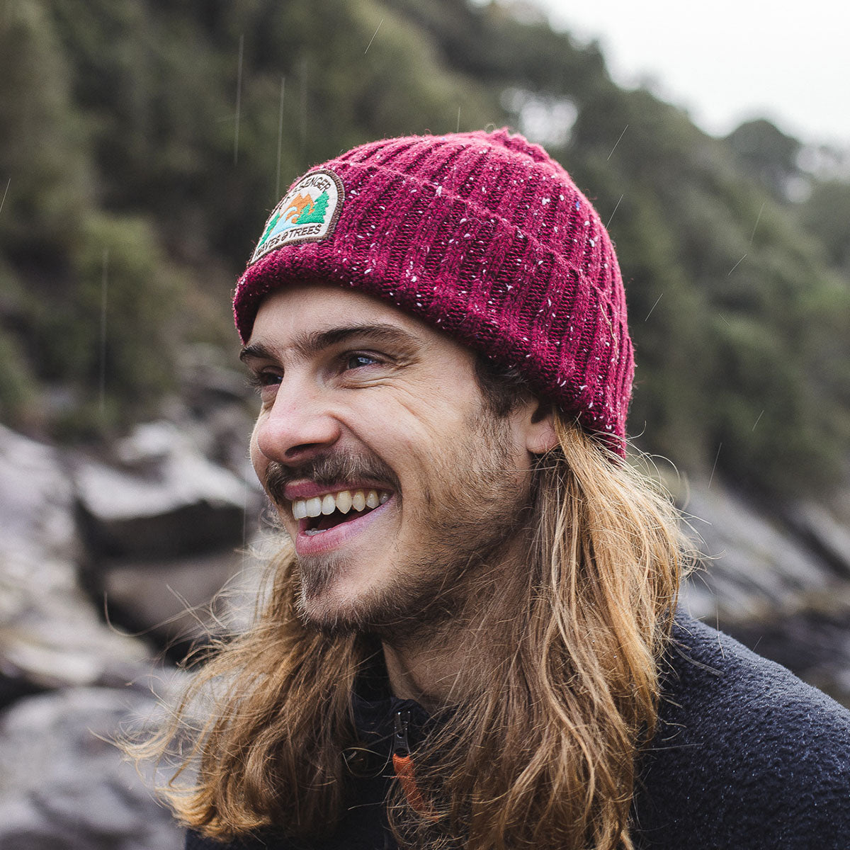 Male_Katira Rib Knit Beanie - Russet