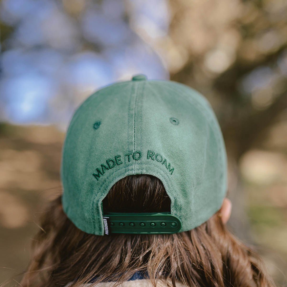 Womens_Hazy Recycled Cotton Snapback Cap - Dark Ivy