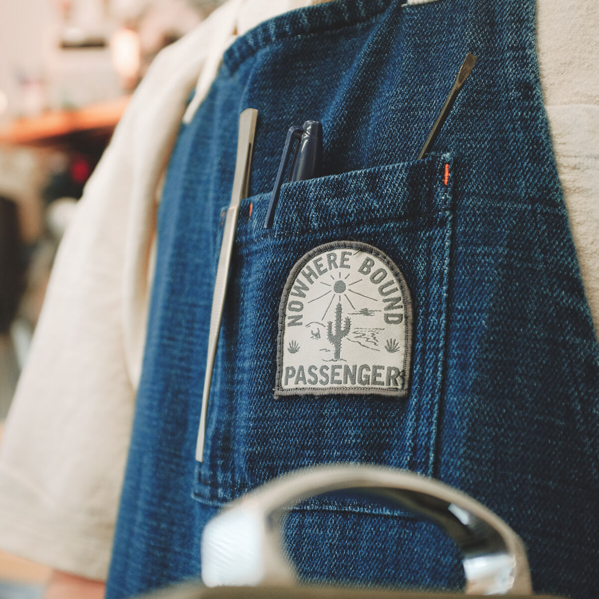 Yard Organic Cotton Denim Apron - Dark Denim