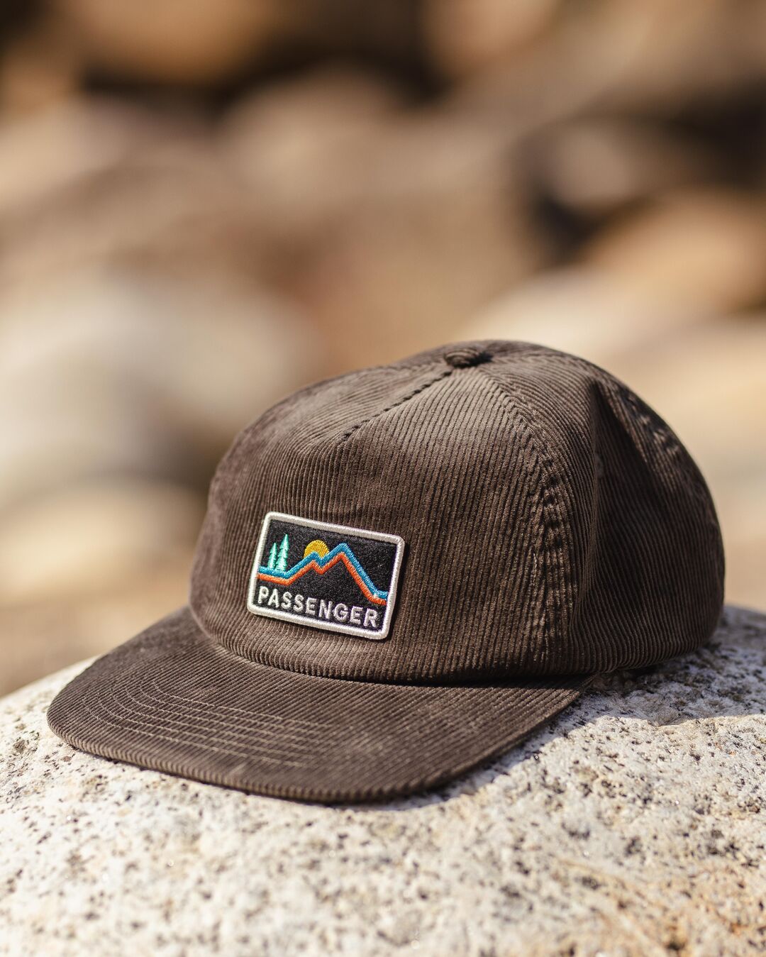 Fluke Recycled Cord 5 Panel Cap - Khaki